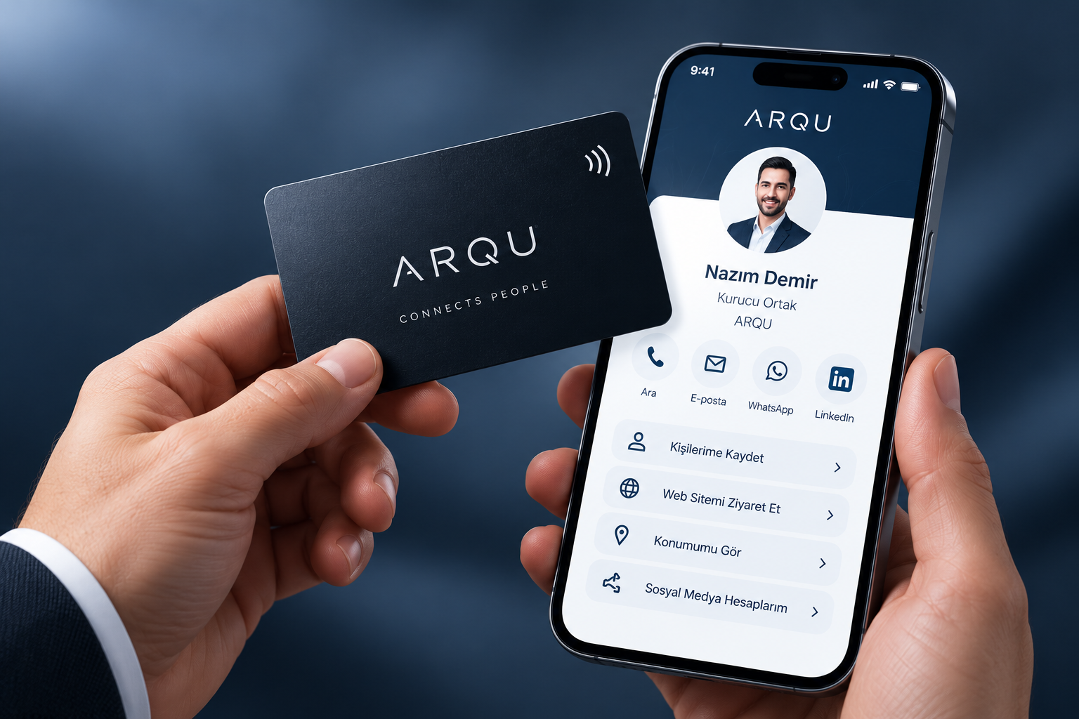ARQU NFC kart ve dijital profil
